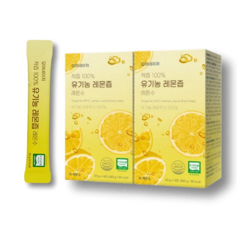イタリアシチリア産有機レモン搾汁100%レモン手 簡単なスティック2箱(1箱当たり14包)