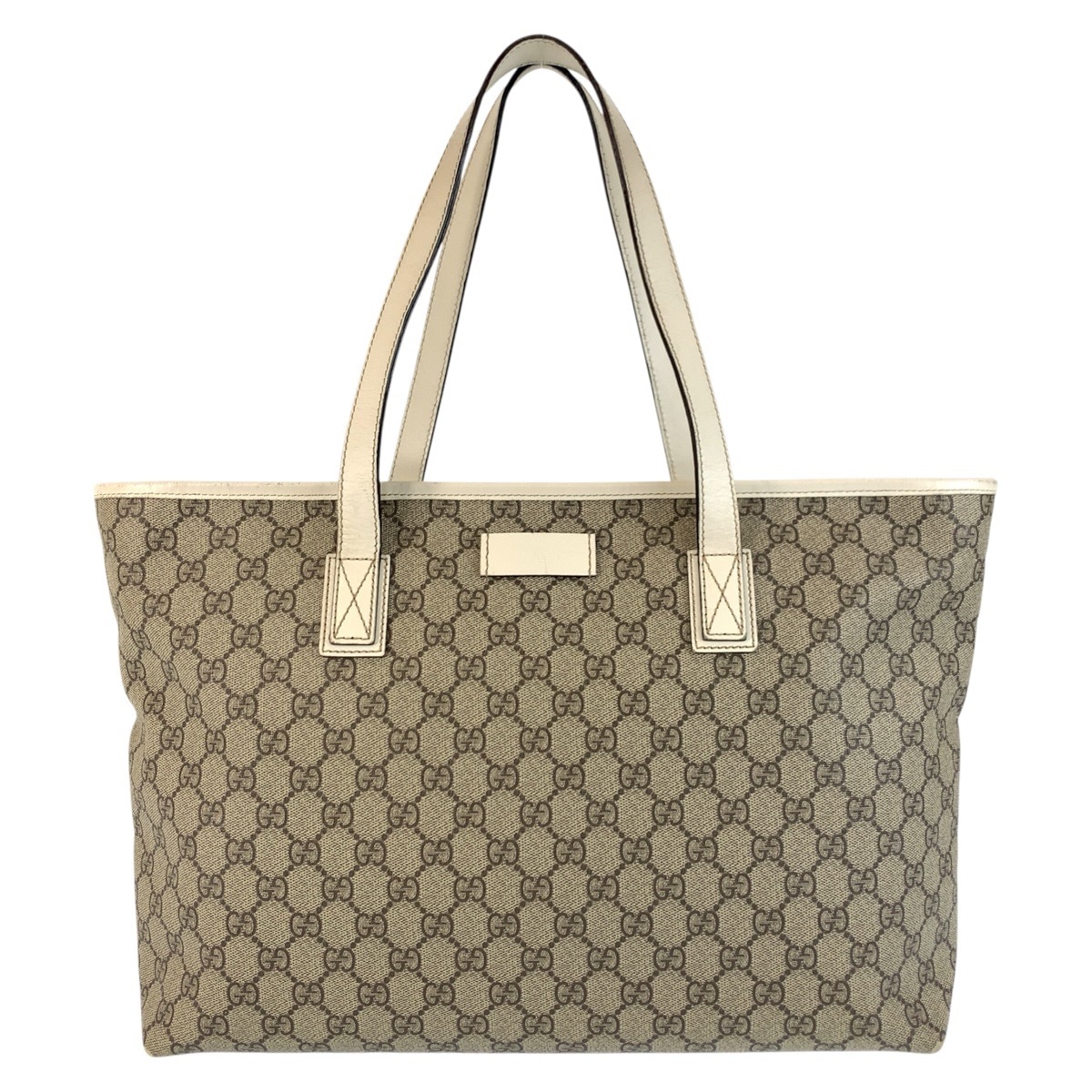 ベージュ アイボリー GGスプリームキャンバス/レザー 211137 トートバッグ ショルダーバッグ レディース 503544