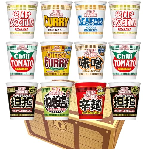 日清食品 カップヌードル カップ麺 12種類12食 詰め合わせ 宝箱 心温まる 応援 差し入れ アソート セット 食べ比べ 仕送りにもどうぞ CUPNOODLE (カップヌードル)