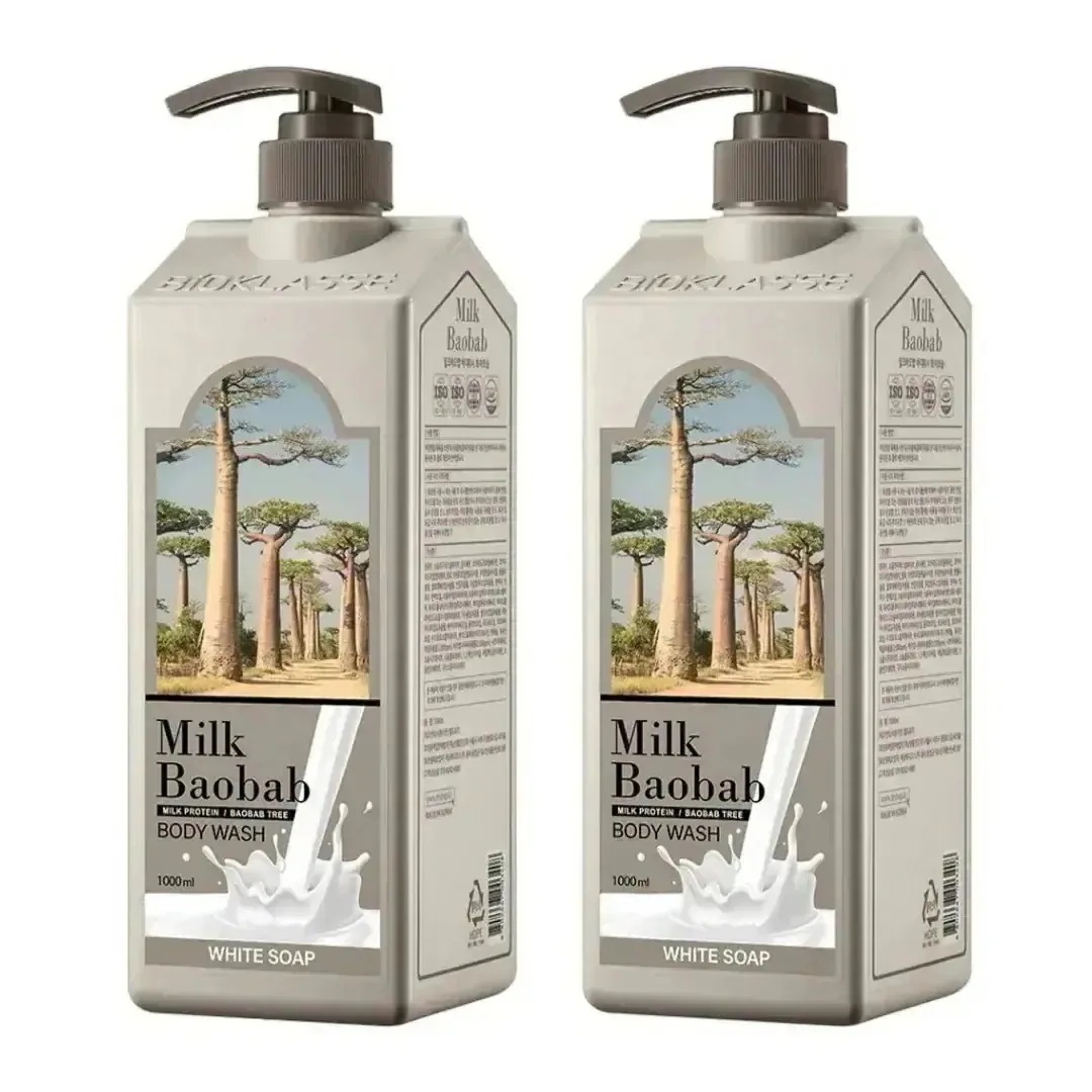 【Milk Baobab】 オリジナルボディーウォッシュ ホワイトソープ, 1000ml, 2個