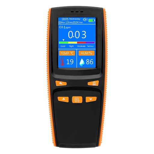 【新型】オゾン濃度測定器 デジタル O3オゾン測定器 O3ガス漏れ検知 0-50ppm オゾン/温度/湿度測定 USB充電式 多機能 高精度 オゾン計 ハンディタイプ O3検知器