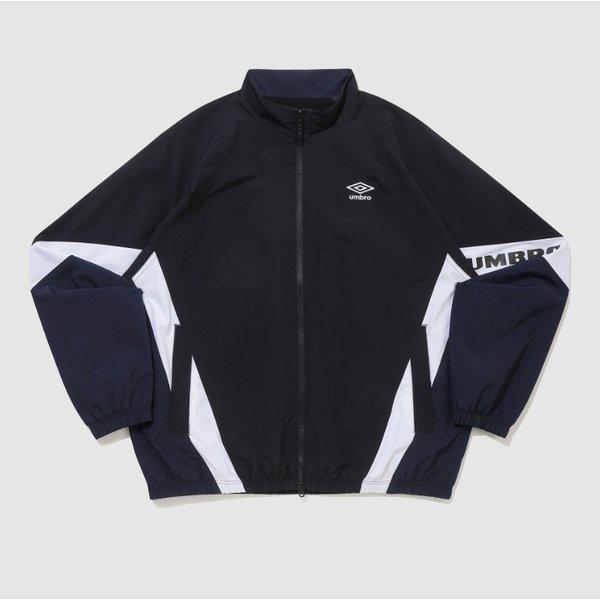 ポップラッシュ起毛ウインドブレーカージャケット B1 UR123CJK14 BLK0 BLU0