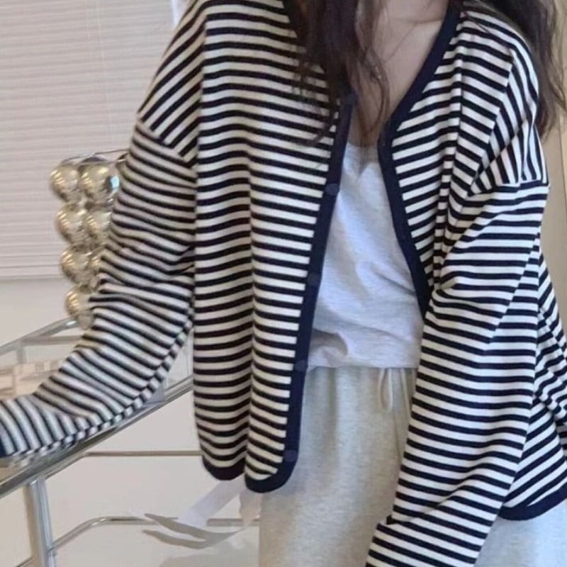 レディース トップス カットソー ボーダー ゆったり ラフ ルーズ 大人女子 大人ガーリー