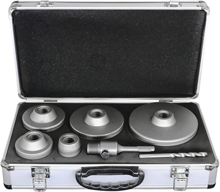 コンクリート ドリル sdsプラス ロング 有効長50mm超硬ｘ穴あけｘホルソーｘホールソーｘシャンクｘ110mmｘ延長棒(No999「ケース付き」 40mm・65mm)