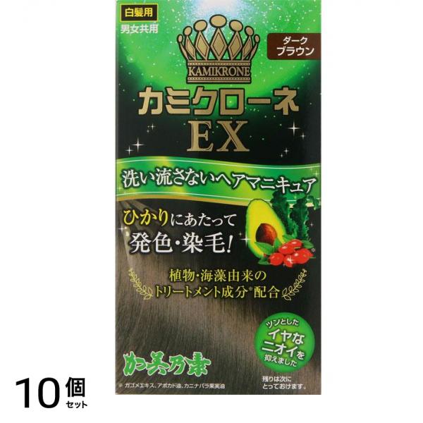 カミクローネEX ダークブラウン 80mL 10個セット