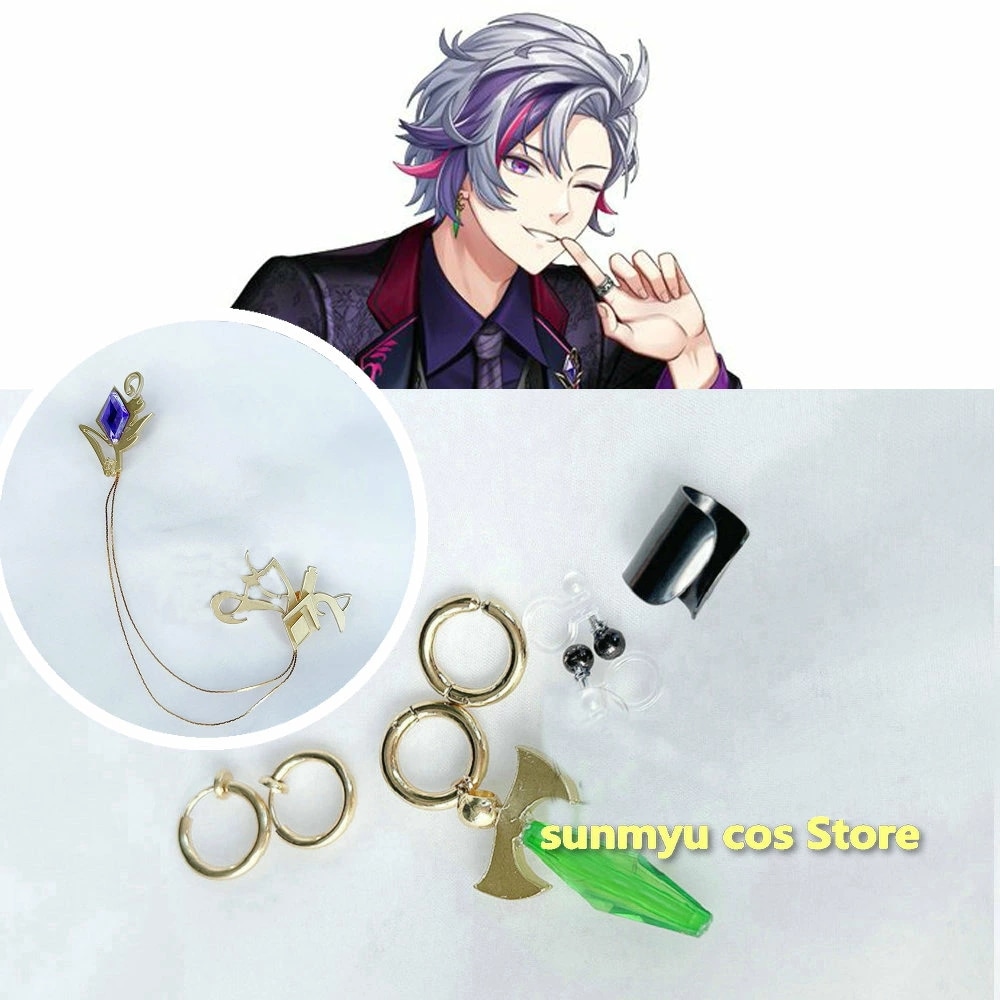 バーチャル にじさんじ 不破湊 イヤリング＋ブローチ コスプレ道具 アクセサリー 飾り 5,240円