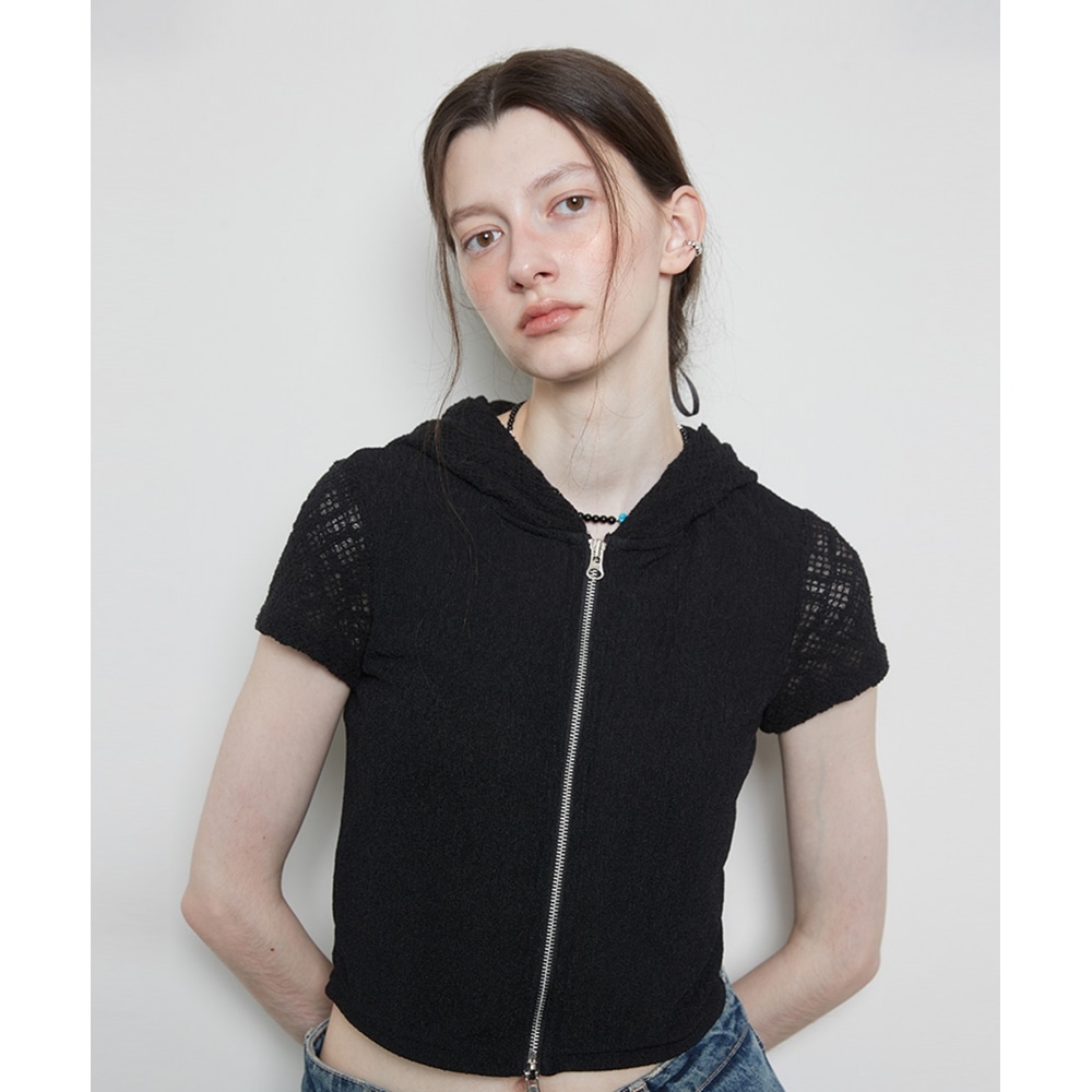 LARTIGENT L3 レースフードジップアップ(ブラック)