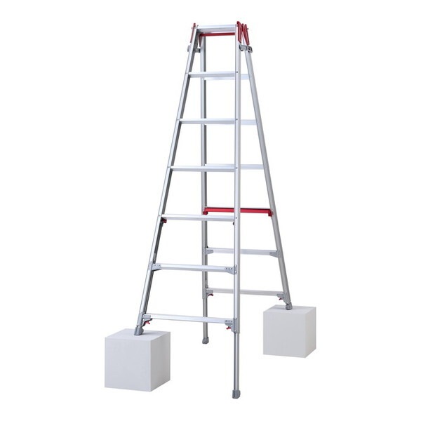 法人限定 長谷川工業 上部操作式伸縮脚立 シャガマン 7尺 RYR-21a メーカー直送