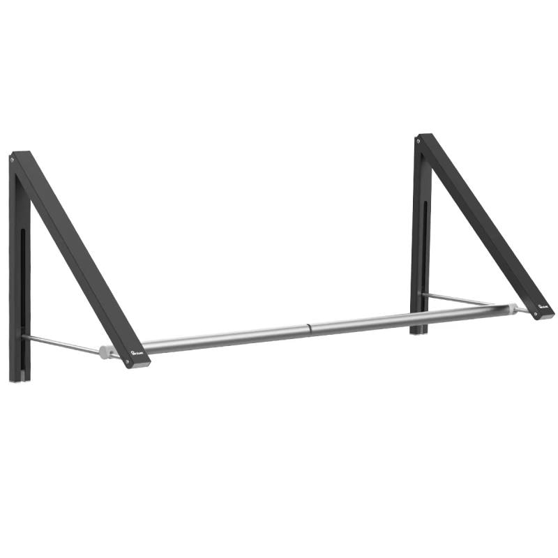 折り畳みハンガーラック つっぱり棒付き ウォールハンガー 壁取り付け式コートラック 服掛けラック タオル掛け 壁掛けラック 寝室/浴室/オフィス/玄関/ベランダ 物干し 軽量 アルミニウム合金製 2個