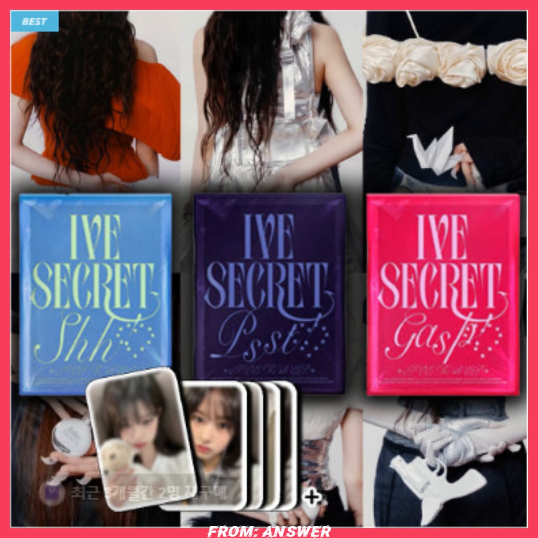 [3種セット] IVE ミニ4集アルバム 『IVE SECRET』 フォトブックver. + 特典フォトカード3枚発送