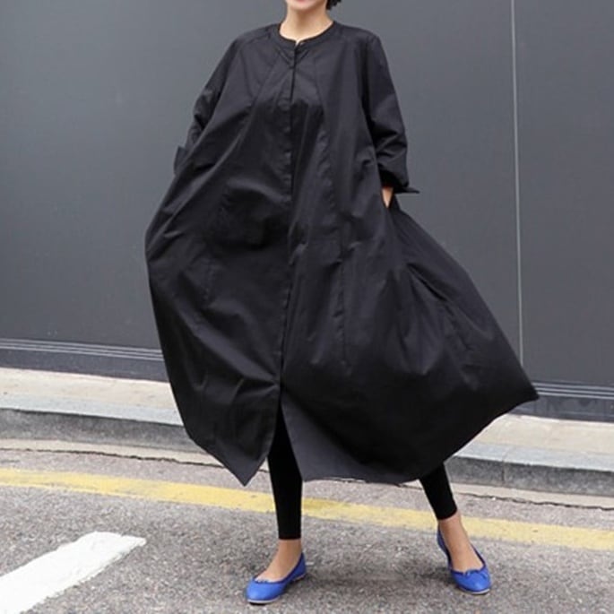 2color レディース ワンピース シャツワンピース ロング ロング丈 ロングシャツ 5,949円