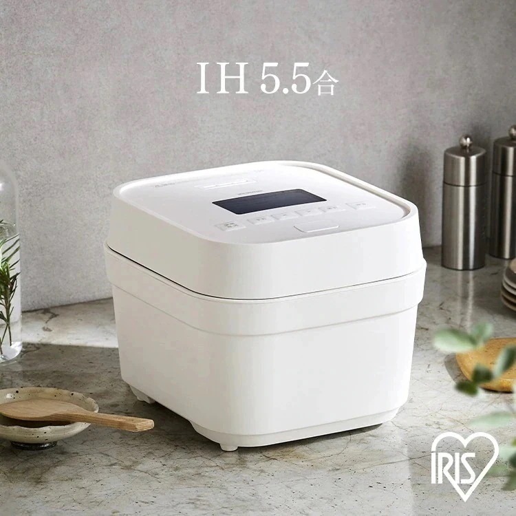 IH炊飯器 5合 アイリスオーヤマ 炊飯器 IHジャー炊飯器 5.5合 一人暮らし ひとり暮らし 省エネ エコ 銘柄炊き 早炊き 保温 温度調整 自動調理モード おしゃれ 新生活 RC-I