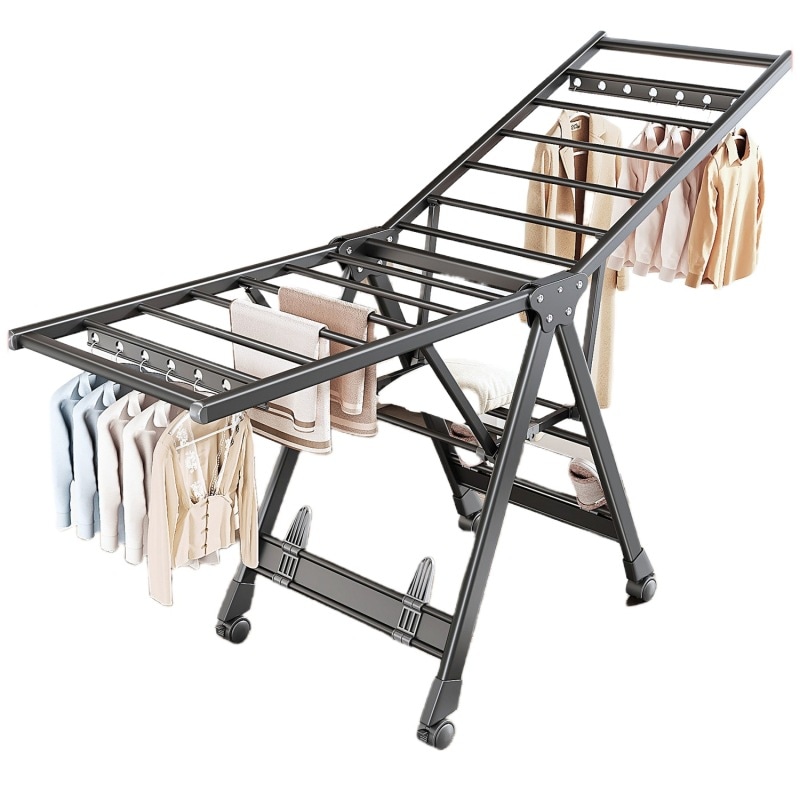 折りたたみ衣服ラック床スタンドレック屋内家庭用服ラックバルコニー屋外服ラックキルト乾燥アーティファクト
