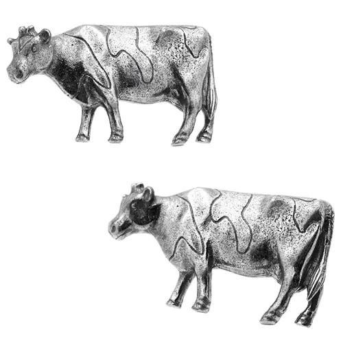 カフスボタン カフス シロメ製 牛 ウシ カフリンクス メンズアクセサリー