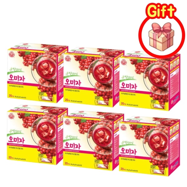 オミジャ 茶 6箱 (120本) 五味子茶 韓国 オミジ オミジャオミジャ茶 オミジャ茶五味子 オミジャ茶 五味子茶 韓国茶 疲労回復サプリ 疲労回復 サプリ 疲労回 韓国茶