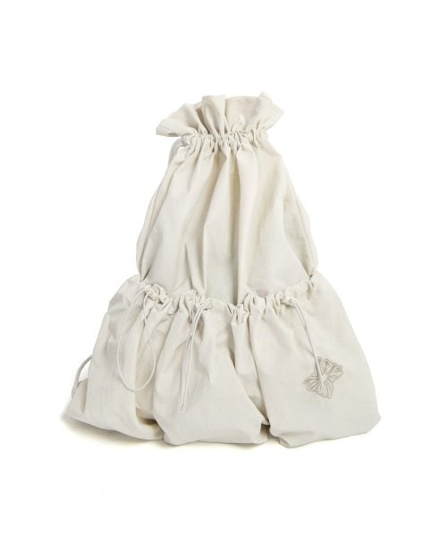 HIDDEN BEHIND 3POCKET STRING BAG (IVORY)