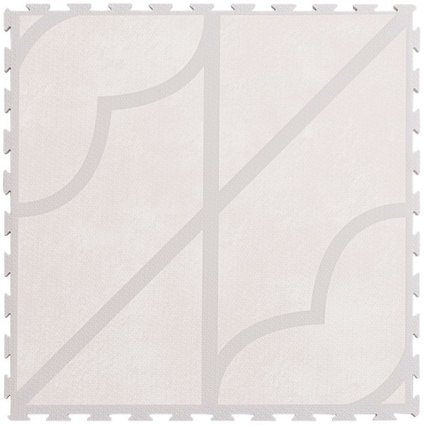 240631832 レトロデザインのジョイントマット キュロス 36枚セット アイボリー メーカー直送