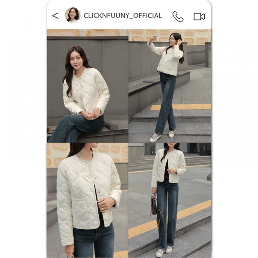 Click & Funny Prudell Wellon パッド入りジャンパー