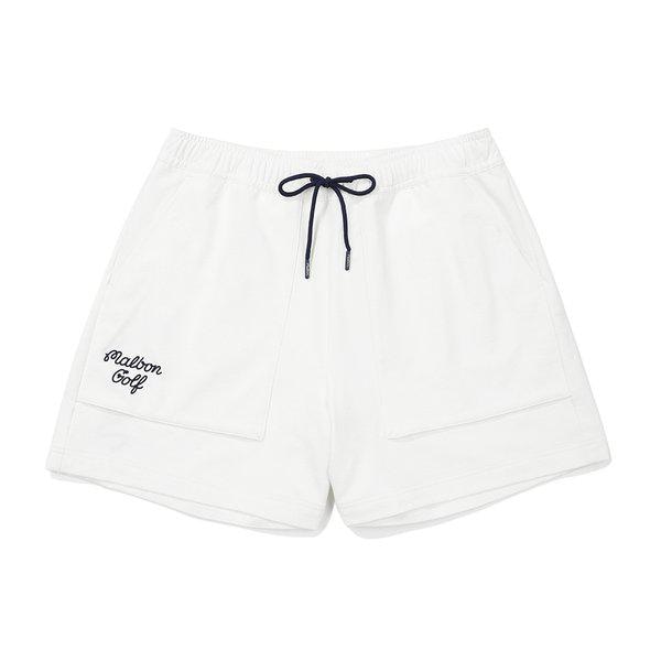 [マルボン公式] トラベルウーブンハーフパンツ OFF WHITE (WOMAN)