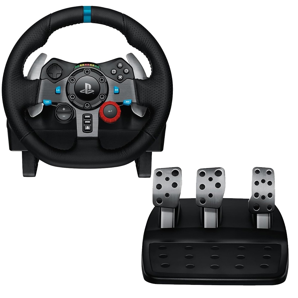 Logitech　 G29 ハンコン USB Driving Force Feedback Racing Wheel ドライビングフォース ク レーシングホイール ペダル ハンドル ゲーム　並行輸入