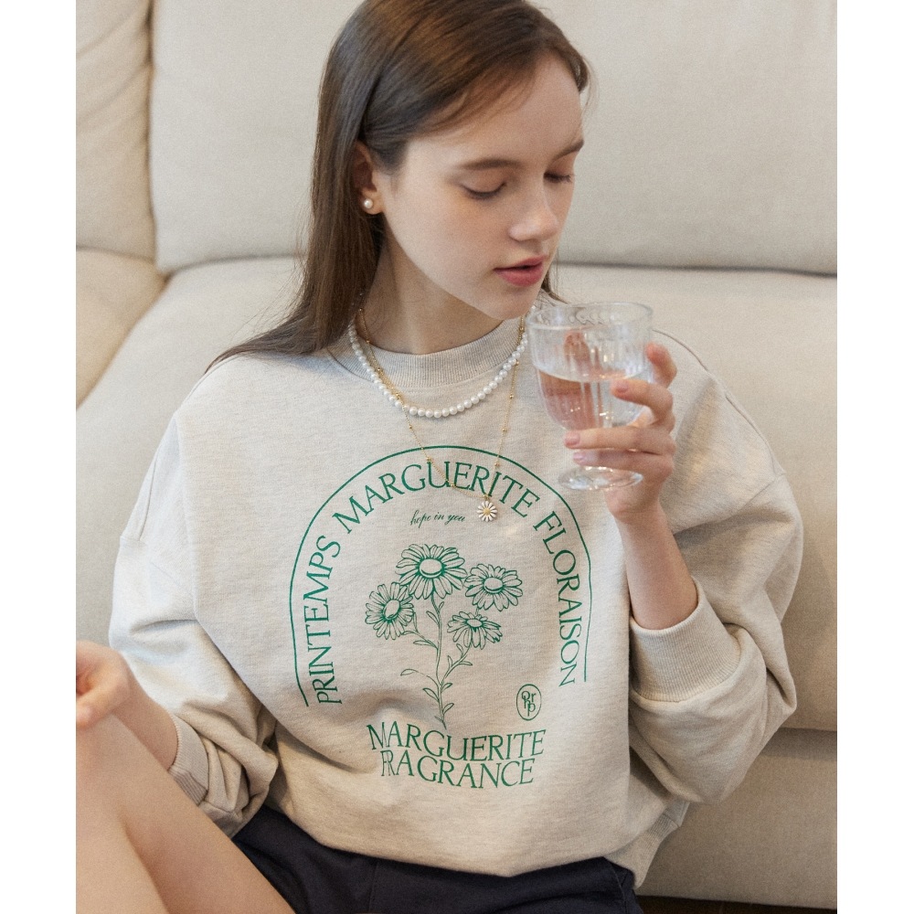 OURHOPEマーガレットスウェットシャツ - オートミール