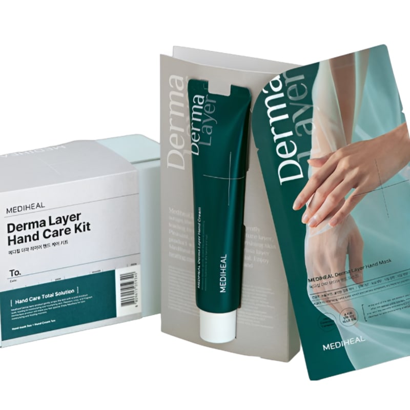 ダーマレイヤー 大容量 ハンドクリーム + ハンドマスクパックセット
