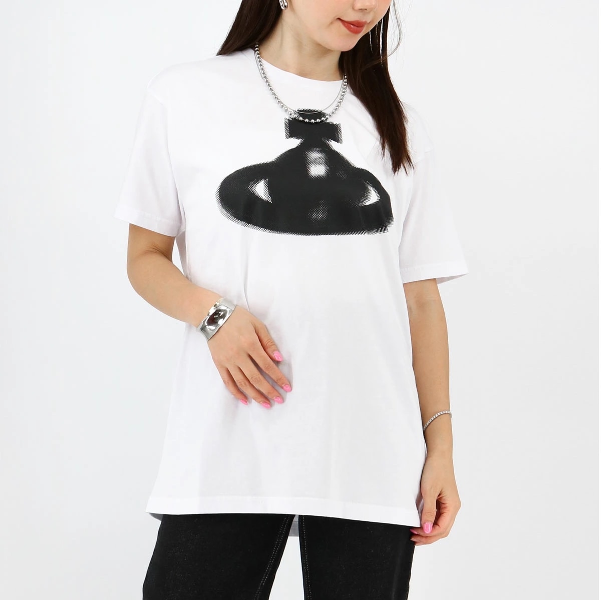 Vivienne Westwood ヴィヴィアンウエストウッド レディースTシャツ 3G01003G J001M オーブ SS TEE ロゴT クルーネック メンズ ユニセックス カットソー ブランド