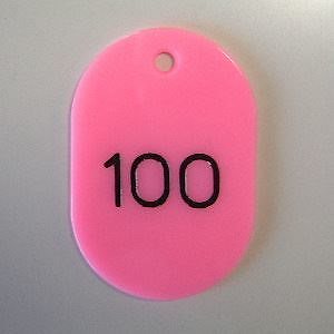 （まとめ買い）番号札 番号入[x大51-100] 桃 CR-BG42-PI 00031240 [x3]