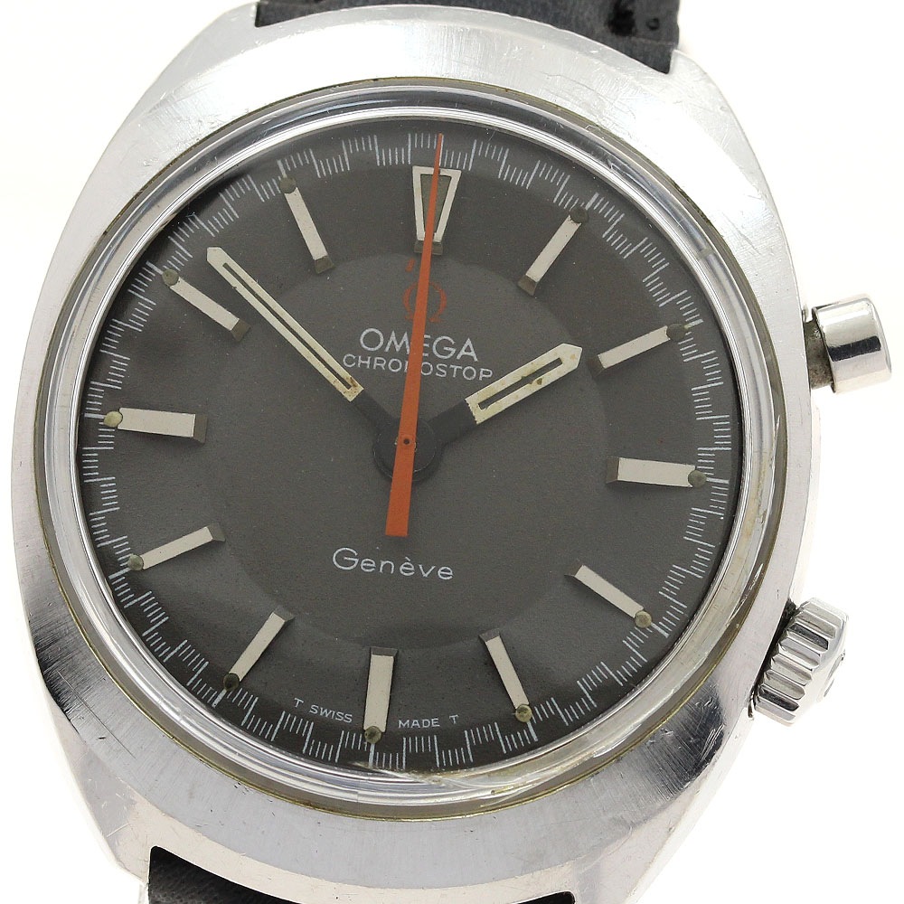 オメガ OMEGA 145.009/145.010 ジュネーブ クロノストップ ワンプッシュクロノ Cal.865 手巻き メンズ _898943【中古】