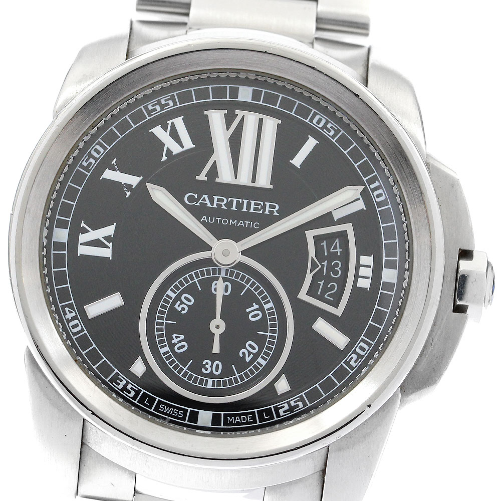 カルティエ CARTIER W7100016 カリブル ドゥ カルティエ スモールセコンド 自動巻き メンズ _892564【中古】
