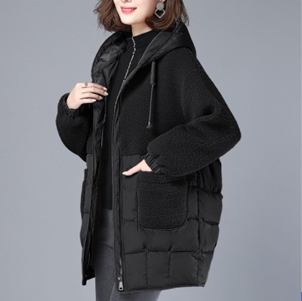 ボアコート ブラック グレー ピンク アウター コート スリム 細身 ストレート スマート かわいい 5,491円