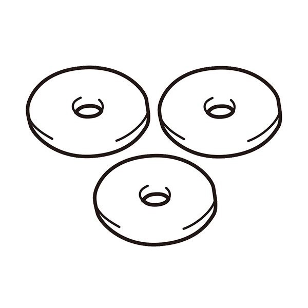 （まとめ）YAMAZEN スチーム式加湿器用交換用水アカフィルター PB-516F-3P 1パック（3枚）3セット