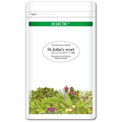 セントジョンズワートFFD 180カプセル エコパック西洋オトギリソウセイヨウオトギリソウオーガニック栽培フレッシュフリーズドライエクレクティック研究所ECLECTICメディカルハーブサ