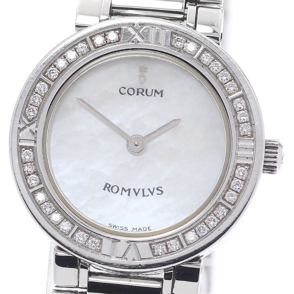 コルム CORUM 165.128.47 V459 ロムルス ダイヤベゼル クォーツ レディース _948837【中古】