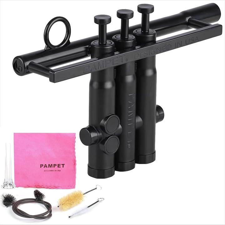 TruTra＋マウスピース＋クリーニングブラシセット トランペット トレーナー お手入れ 練習器具 初心者 教室 練習セット(ブラック)