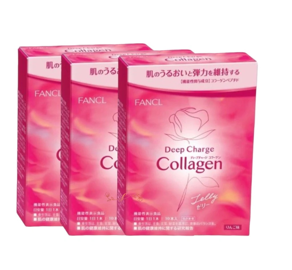 fan cl フ ディープチャージ コラーゲン スティックゼリー（20ｇ×10本）X3箱【お徳用3点セット】美容成分たっぷり！持ち運びに便利なゼリータイプ ヒアルロン酸 サプリ