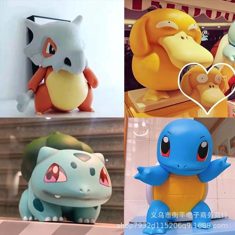 【料】 ポケモン1：1超大型ゼニガメフシギエルの種ヒトカラコダアヒルのイブキフィギュア
