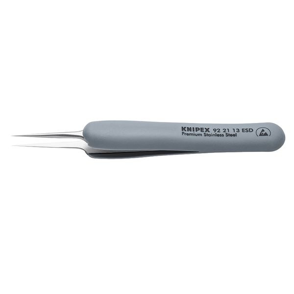 KNIPEX クニペックス ラバーグリップ付ピンセット サイズ112x15x18mm 9221-13ESD