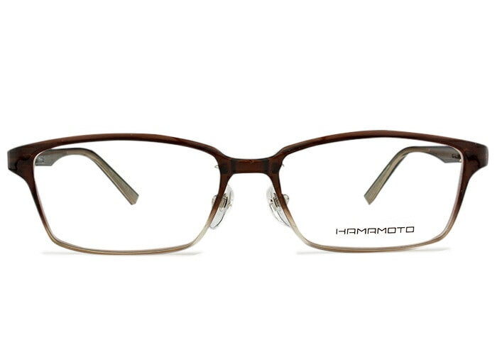 HT-144 c.3 ブラウンハーフ ht4 フルリム スクエア 大きい メガネ めがね 眼鏡