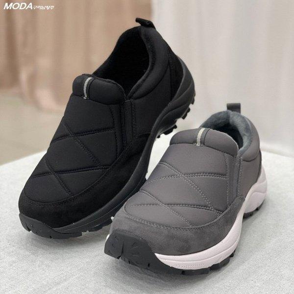 軽量クッションUP起毛防寒靴 パディング 女性 スニーカー スリッポン 2WC99X_GN