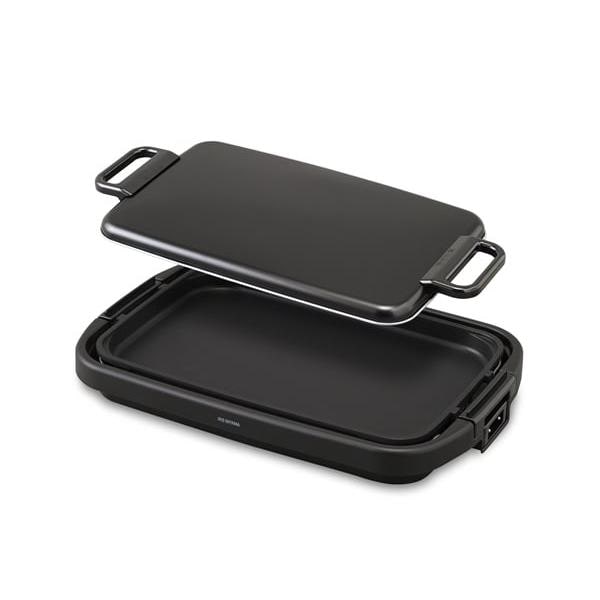 アイリスオーヤマ ワイドホットプレート 1枚 ブラック SWHP-011-B