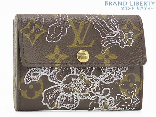 限定新品同様ルイヴィトンモノグラムダンテェルラドロー刺繍コインケースWホック財布コンパクト財布M95392