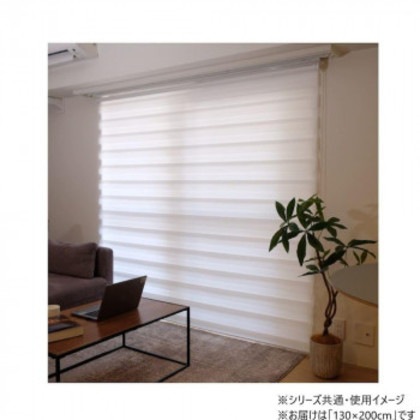 30000007 トーソー(TOSO) 調光ロールスクリーン センシア ホワイト 130X200cm