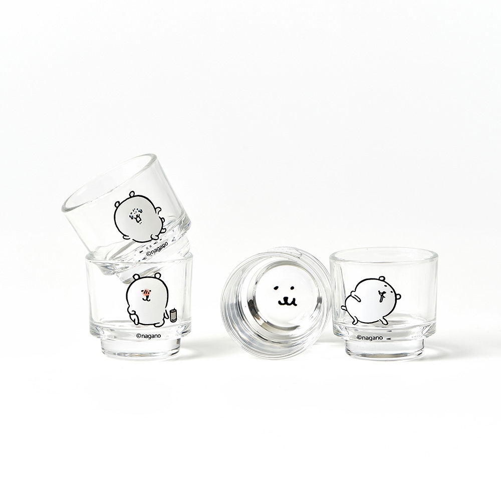 自分ツッコミくま ミニグラスセット