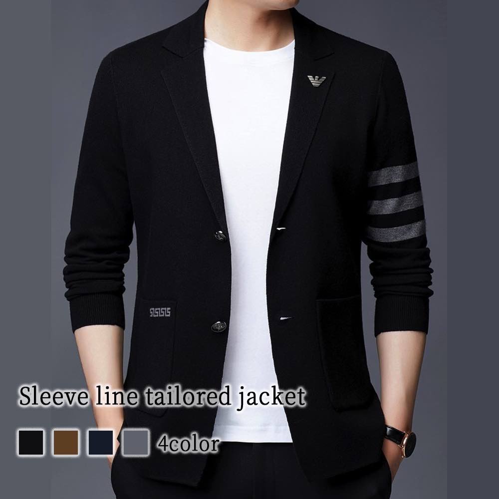 テーラードジャケット メンズ 袖ラインテーラードジャケット ジャケット 中綿 30代 ステンカラー ブランド 秋 厚手 チェック 春 カジュアル テーラードジャケット テーラード コーデュロイ 白 ス