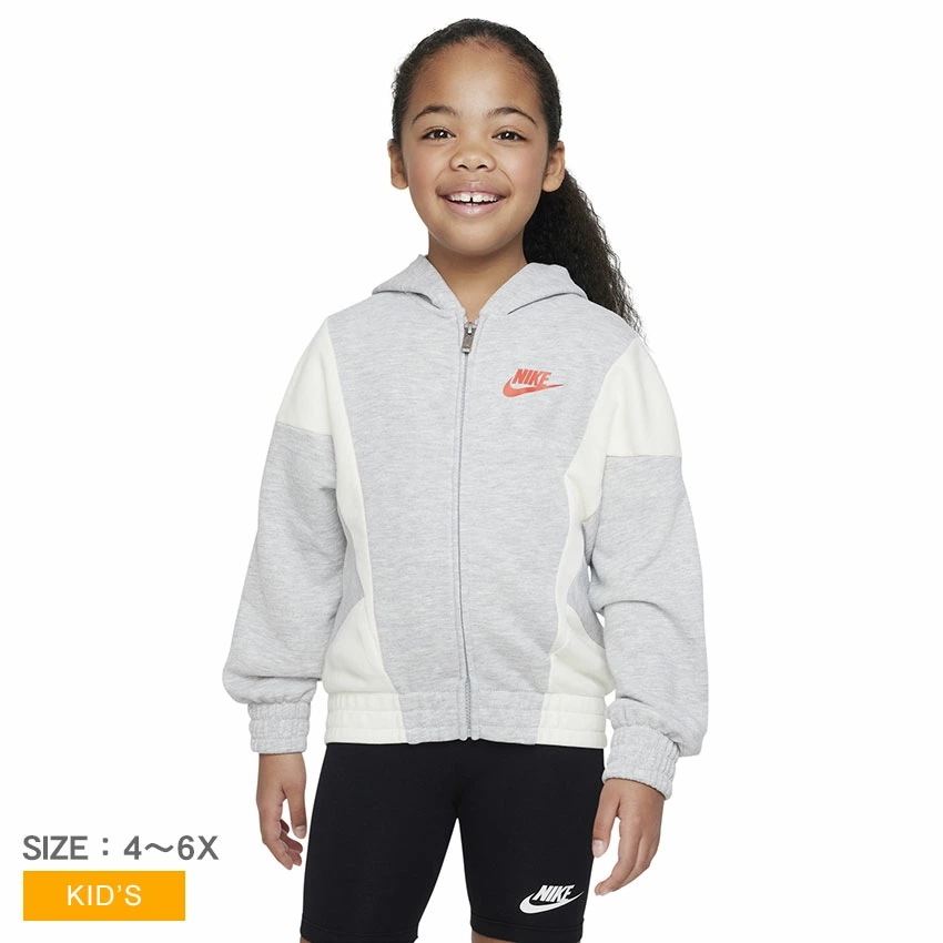 DAY FULL ZIP 36K587-GAK 092 キッズ ジュニア 子供 ウェア 長袖 ジップアップ ジップ ロゴ ストリート スポーツ ファッション スポーティ