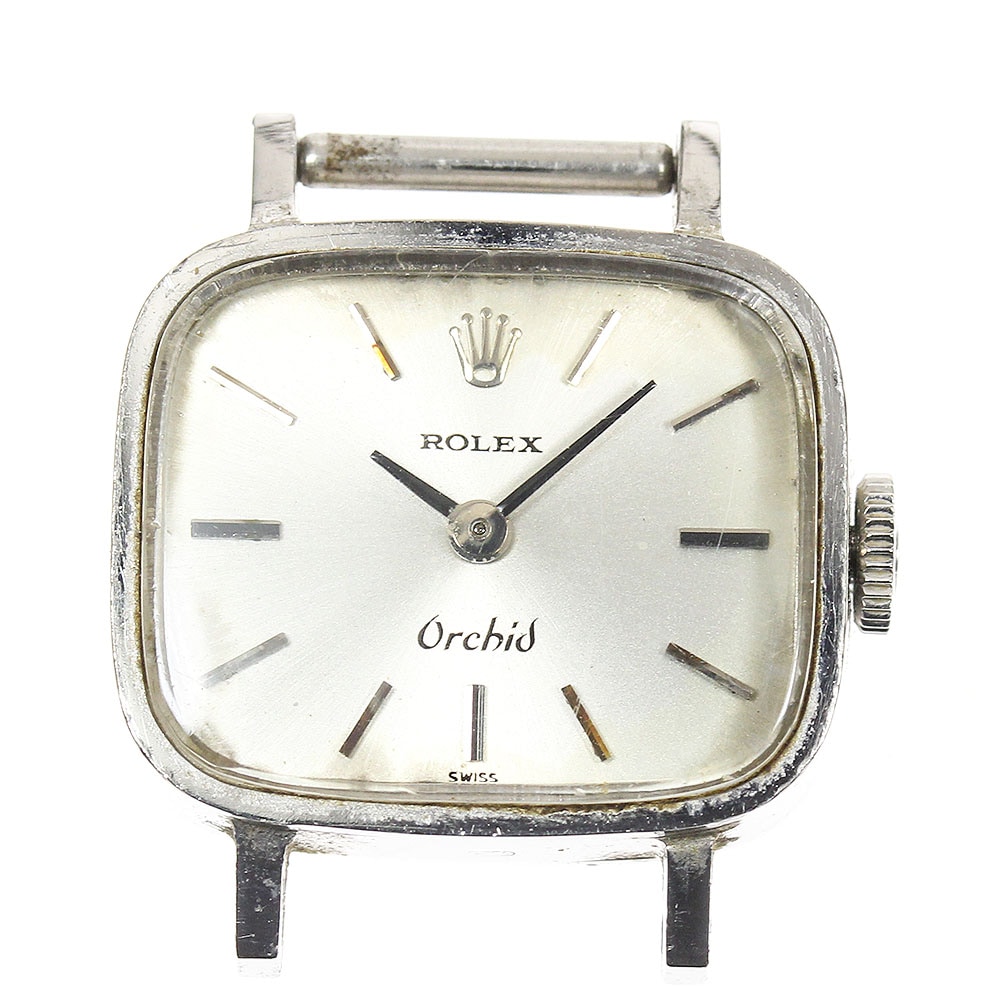 訳あり【ROLEX】ロレックス オーキッド K18WG Cal.1400 ヘッド ref.2651 手巻き レディース【中古】