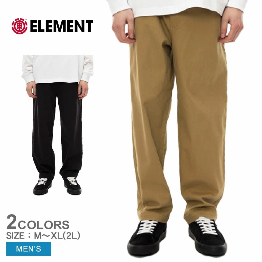 SHOD PANTS STD ロングパンツ BD022720 メンズ ボトムス ウエストゴム デニム ワイドフィット スポーティ ストリート アメカジ ロゴ 刺繍 刺しゅう スケート