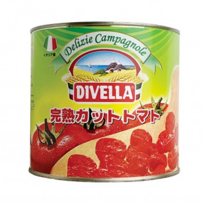 DIVELLA ディヴェッラ 完熟カットトマト 2500g×6個 606-508
