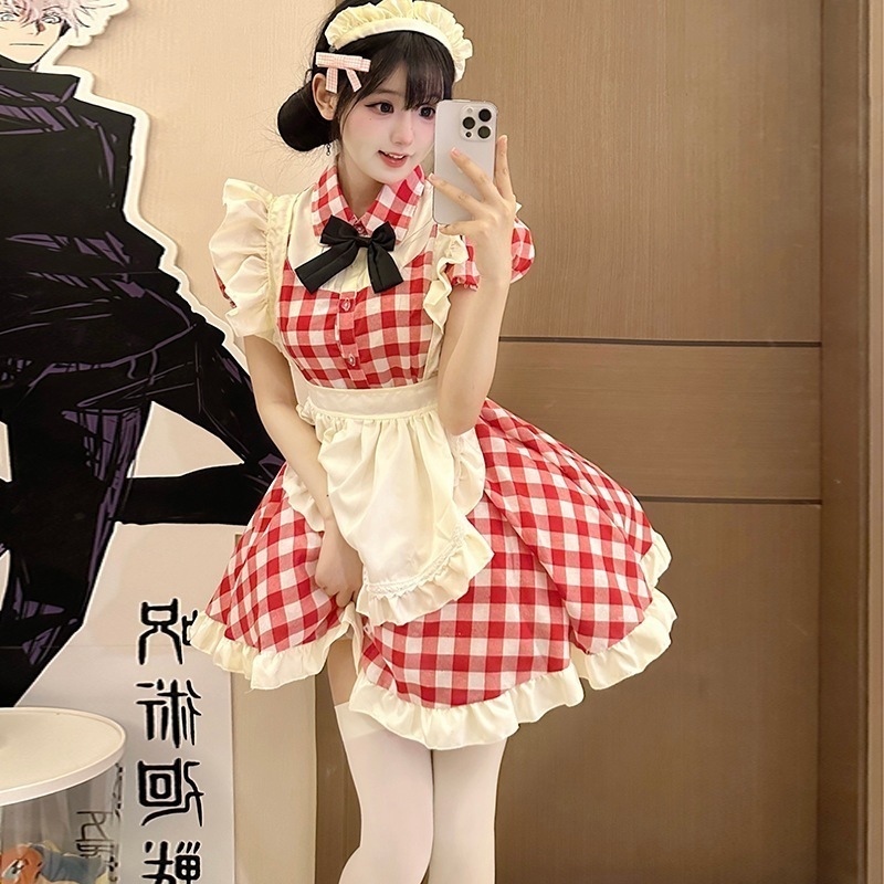 正規品販売イチゴごキャラ ~ 新ユニフォーム赤いコスプレ衣装女性cos服lolitaメイド服